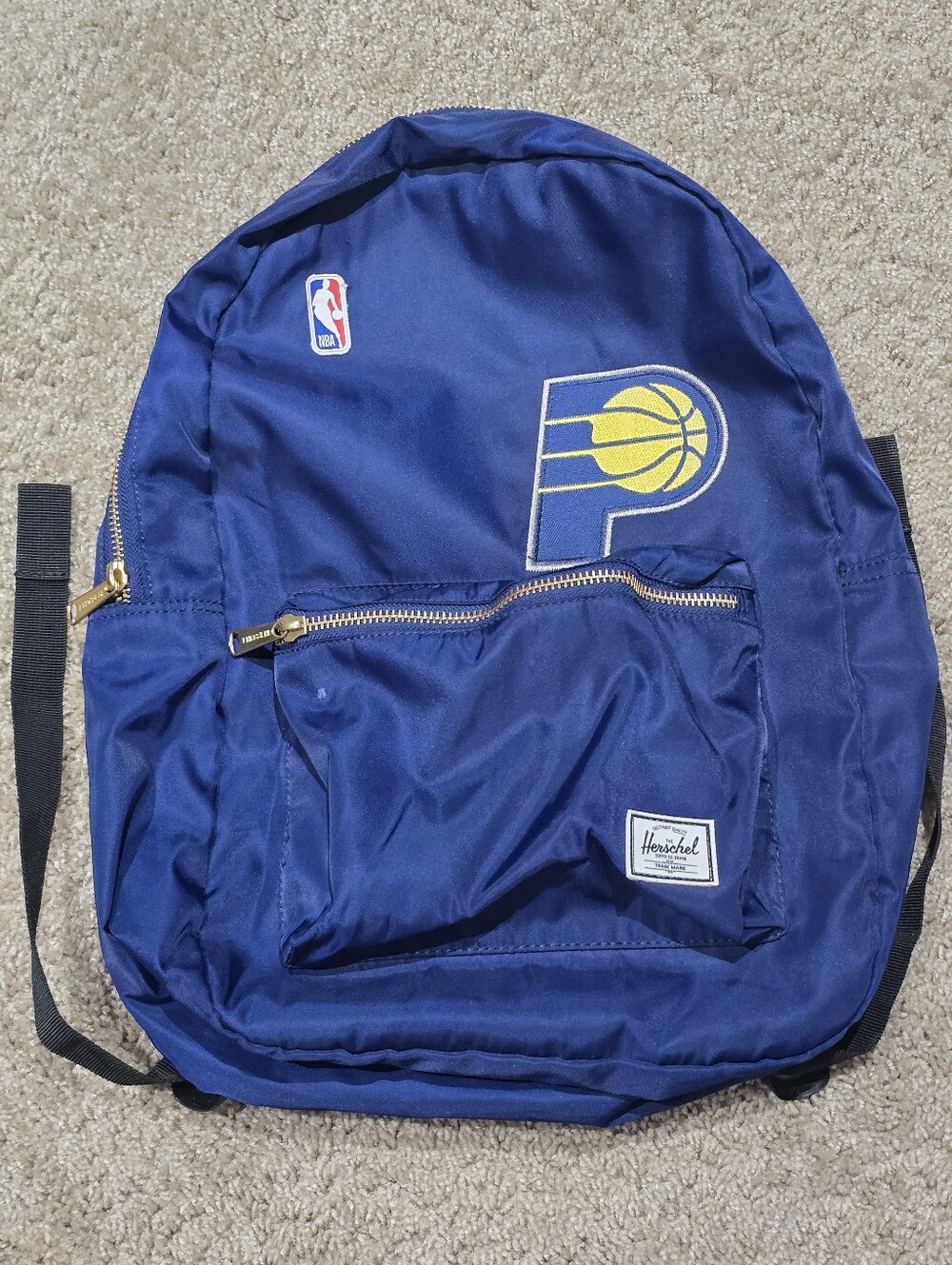 Herschel Indiana Pacers Backpack Blue and Yellow 18"